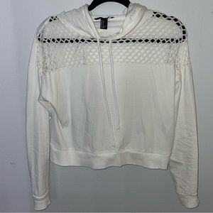Forever 21 White Hoodie (S)